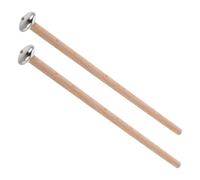 INOOMP 1 Par De Baquetas De Percusión Para Xilófono - Mazas De Cabeza Metálica Con Mango Corto - Baquetas Etéreas De Percusión Para Carillón
