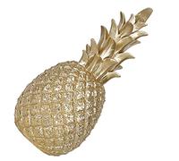 INOOMP 1 Pieza Adorno de Escritorio de Piña Dorada Resina Decoración Hawaiana Elegante para Hogar y Jardín Adorno Decorativo de Mediano