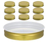 INOOMP 10 Comederos para Abejas Tapa de Metal de 7,3cm para Colmena, Resistentes al Clima y Diseñados para Mejorar la n Apicultura