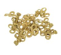 INOOMP 10 Pares de Botones de Palanca Chinos Dorados para Coser, Ligeros y Cómodos, Accesorios Ideales para Disfraces y Competencias de Baile Infantiles
