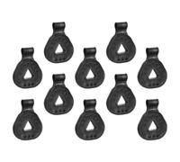 INOOMP 10 Piezas Clips de Fijación para Tela de Sombra de Invernadero y Jardín, Material Pe Negro, Resistentes para Evitar Colapsos en Toldos y Mallas de Sombreo en Huertos