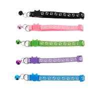INOOMP 10 Piezas Collar De Gato Collar De Estrangulamiento De Perro Collares De Seguridad para Gatos Gargantilla De Campana De Perro Decoración Rey Reloj Decorativo Páginas