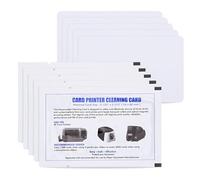 INOOMP 10 Piezas Tarjeta de Limpieza Limpiador de Terminales para Lector de Tarjetas PVC Blanco, Reduce Residuos y Evita Pérdidas, para Cabezal Magnético y Terminal Pos