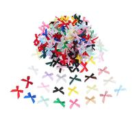 INOOMP 100 Mini Lazos de Poliéster para Manualidades, Versátiles para Adornos de Pelo y Cajas de Obsequio