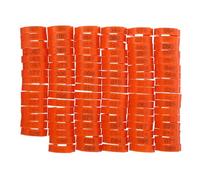 INOOMP 100 Piezas Anillos para Patas de Pollo Abs Naranja, Bandas de Identificación para Aves de Corral, Anillos de Muslo Ajustables para Uso Diario en Granja y Marcado de Pollitos