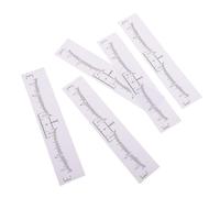 INOOMP 100 Reglas Desechables de Pvc Blanco Alta Flexibilidad Diseño Sola Vez para Maquillaje para Principiantes y Expertos