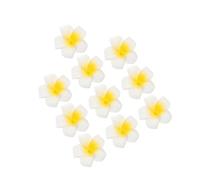 INOOMP 10piezas Tocado de Plumeria Tropical Artificial de Espuma Flores de Frangipani Cabello para Fiestas Hawaianas Bodas y Despedidas de Soltera