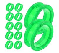 INOOMP 12 Piezas Anillos de Suaves para Tijeras de Peluquería y Mascotas Coloridas Protectores de Dedos Antideslizantes Accesorios Duraderos para Cuidado