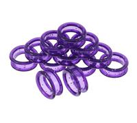 INOOMP 12 Piezas Anillos Protectores de Suaves para Dedos Coloridas Antideslizantes para Tijeras de Peluquería y Cuidado de Mascotas Diseño Ergonómico Cómodo para Prolongado