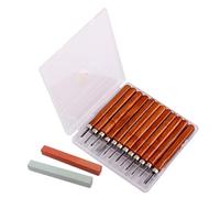 INOOMP 12 Piezas Juego de Molienda y Herramienta para Pulir Guitarras Mango de Madera Resistente y Práctico Accesorios para Guitarra y Ukelele