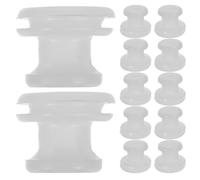 INOOMP 12 Piezas Junta de Silicona para Eléctrica, Anillo Central | Diámetro Interior 9mm, Compatibilidad, Fijación Segura, Ajuste Firme entre Cubeta y Tapa, Blanco
