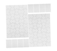 INOOMP 12 Piezas Rompecabezas en Jigsaw Toy artesanía de Rompecabezas de sublimación Transferencia de Rompecabezas Espacios en de sublimación Madera