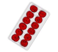 INOOMP 12 Unidades Ramo de Flores Inmortales Rosas Preservadas 3-4 CM Cabezas de Bodas Obsequio para San Valentín