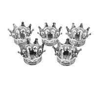 INOOMP 12piezas Tarro de Dulces con Forma de Tiara para Bodas Fiestas y Concursos de Belleza Color Plateado y Dorado como Estuche para Dulces o Recuerdos de Boda