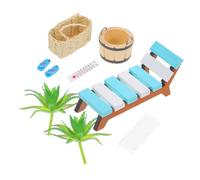 INOOMP 1juego Miniatura De Casa De Muñecas Accesorios De Playa Muebles De Verano Estilo Chic Decoración De Escenarios para Jugar y Comunicar