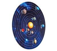 INOOMP 1juego Puzzle De Madera del Sistema Solar para Juguete Educativo De Desarrollo y Cognitivo De Aprendizaje