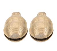 INOOMP 2 Campanas de Latón para Collar de Perro, Tamaño Pequeño, Sonido Suave, Livianas y Decorativas, Campanas para Mascotas Multiusos, Adecuadas para Perros, Ganado y Ovejas, Kit 2