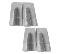 INOOMP 2 Cuñas de Aluminio para Mango de Martillo, Resistentes y No Deformables, Accesorios para Fijar Herramientas de Madera en Hogares y Obras