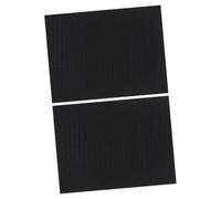 INOOMP 2 Piezas Almohadilla De Choque para Pecera Decoración De Peces Alfombras De Goma para Piso Impermeable Alfombrilla De Nivelación De Acuario Almohadilla De Goma Gruesa Negro Espuma