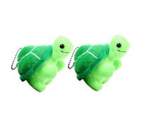 INOOMP 2 Piezas Colgante pequeña para Beto Mini Mascota Encanto del Llavero de Suave Relleno Llavero de Lujoso Colgantes de Peluche de Mochila Felpa Green