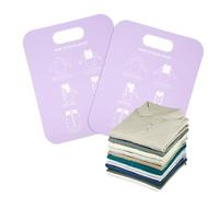 INOOMP 2 Piezas Doblador de Ropa Tablero Antiarrugas para Camisas y Ropa Organizador de Lavandería Práctico y Ligero para Hogar y Viaje