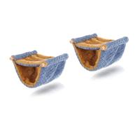 INOOMP 2 Piezas Hamaca cálida para hámster Cama Colgante para hámsteres Accesorio para Ratones y Chinchillas Guinea Suministros para Ratas decoración Preciosa Hamaca de hámster Delicado