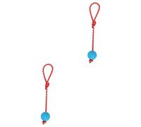 INOOMP 2 Piezas Juguete para morder Mascotas Tirador Juguete Juguetes Pelota Goma muñecos Hueso Juguete mordedura Juguete Masticar Bola Hinchable