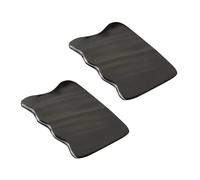 INOOMP 2 piezas Natural Ox Horn Gua Sha Scraping Board Wave-shaped Face Body Massage Tool For Neck Cervical Relief And Wrinkle Prevention Portable And Easy To Use