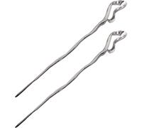 INOOMP 2 Piezas Palitos de Pelo Chinos para Niña, Accesorios Cabello de Estilo Chino y Elegante, Fáciles de Usar en Peinados DIY y Banquetes, para Cabello Medio-Grueso o Largo
