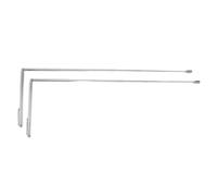 INOOMP 2 Piezas Varilla de Radiestesia Extensible de Acero Inoxidable, | Ajuste de Longitud y Rotación Multidireccional, Acceso a Espacios Estrechos, Uso Exterior y Secciones Eléctricas