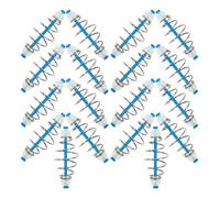 INOOMP 20 Comederos de Método para Carpas Resorte Equipo de Pesca Duradero de Plástico y Acero Inoxidable y Portátil para Pesca al Aire Libre