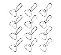 INOOMP 20 Hebillas de Aleación para Bolso y Llavero Diy, Cierres Resorte de 2 Cm, Pack de 20 Piezas para Manualidades y Accesorios de Costura Prácticas