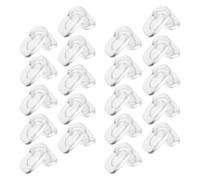 INOOMP 20 Pares de Almohadillas Nasales de Silicona Antideslizantes para Gafas y Gafas de Sol, Almohadillas Cuadradas Suaves para Actividades Diarias Amortiguación