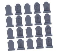 INOOMP 20 Piezas Lápidas de Resina para Decoración Halloween Exterior Adornos Tumba para Jardín para Fiestas y Casas