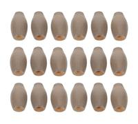 INOOMP 20 Tiradores de Madera para persianas: Accesorios para persianas con Forma de Oliva - Tiradores de borlas de Madera - Reemplazo de Tirador de cordón para Romanas