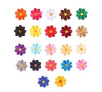 INOOMP 22 Parches Bordados de Girasol para Coser y Decorar Ropa, Accesorios de Tela, Apliques Termoadhesivos de 22 Piezas para Proyectos DIY Color Aleatorio