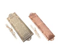INOOMP 2juegos Mezuzá Vintage con Placa Bless This Home Decoración Judía para Puerta Protección y