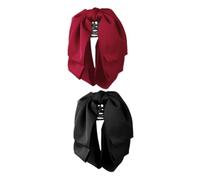 INOOMP 2piezas Clips Para Cabello Con Lazo Elegante Accesorios De Peinado Con Pinza De Garra Para Mujeres y Niñas Sujetador De De Caballo Con Diseño Clásico Francés