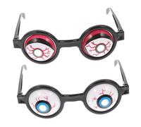 INOOMP 2Piezas Gafas de Ojo para Halloween Accesorios de Fiesta Espeluznantes Pack de Disfraces y Decoraciones de Terror