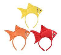 INOOMP 3 diademas de pez dorado para niños - Bonito accesorio de disfraz de animal para fiesta en el océano - Diadema de animal marino para cosplay - Relleno para bolsas de regalo