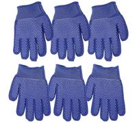 INOOMP 3 Pares Guantes Infantiles de Algodón Ligeros y Transpirables para Jardinería y Poda, Ideales Actividades al Aire Libre y Trabajo Huerto