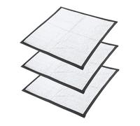 INOOMP 3 Piezas Reflective Reptile Heat Pad Insulation Heating Mat For Turtles Snakes Frogs Geckos Terrarium Safe Portable Thermal Film Warmer