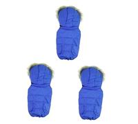 INOOMP 3 Uds Ropa para Perros Disfraz para Mascotas Ropa Cálida para Perros Abrigo Cálido para Perros Abrigo para Mascotas con Abrigo De Algodón para Perros Abrigo con
