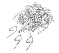 INOOMP 30 Piezas Gancho de Cortina Plateado Ganchos para Plisar Cortinas Uso Puertas Baños y Ventanas