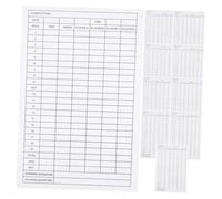 INOOMP 30 Piezas Tarjeta De Puntuación De Golf Contador De Puntuaciones De Golf Anotador De Puntaje De Golf Papel De Puntuación Hoja Accesorios Papel Cuché Deportes Atasco De Papel