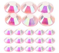 INOOMP 3000 piezas de diamantes de imitación de resina para uñas - Gemas redondas planas de 5 mm para decoración de uñas y manicura.