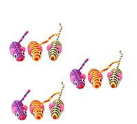 INOOMP 30piezas Juguetes Interactivos para Gatos De Ratones De Juguete Aleatorios Estimula El Instinto Natural y Evita Rayones Muebles