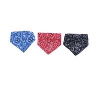 INOOMP 3piezas Collar para Mascota Babero Triangular Bufanda Antisaliva Multifunción Decoración para Collar Material Seguro para Cachorro Diseño Atractivo para Fiestas y