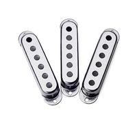 INOOMP 3piezas Cubierta de Recogida Metálica para Pastillas de Guitarra Eléctrica Funda Protectora Color Cromado para Humbuckers
