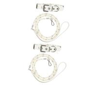 INOOMP 4 Piezas Collar De Mascota Perro Corbatas Collar De Seguridad para Mascotas Correa De para Perros Collar De Gargantilla Elástico Collares para Cachorros Collar De PU
